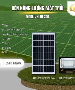 Đèn pha năng lượng mặt trời HL10-200