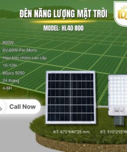 Đèn đường năng lượng mặt trời cao áp DC SOLAR HL40_800